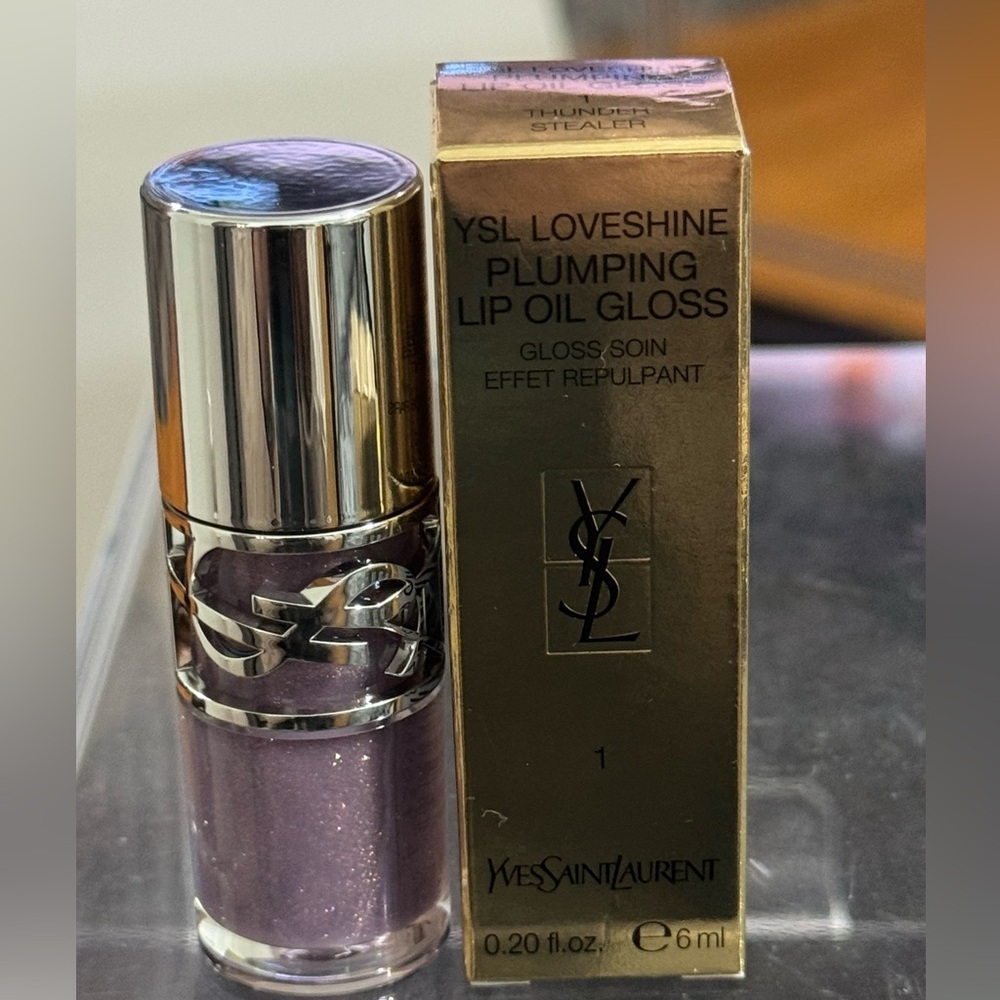 NIB YSL PLUMPING LIP OIL THUNDER STEALER
